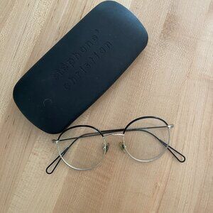 stephane Christian glasses black and gold frame